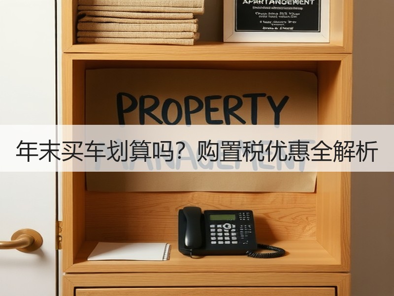 年末买车划算吗？购置税优惠全解析