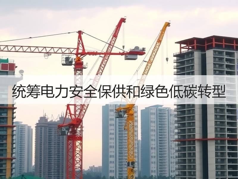 统筹电力安全保供和绿色低碳转型