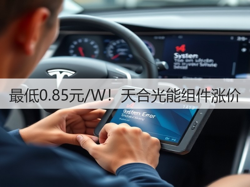 最低0.85元/W！天合光能组件涨价