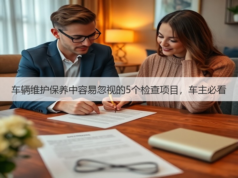 车辆维护保养中容易忽视的5个检查项目，车