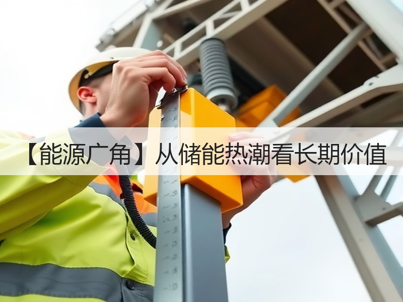 【能源广角】从储能热潮看长期价值