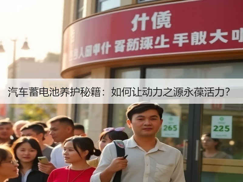 汽车蓄电池养护秘籍：如何让动力之源永葆活