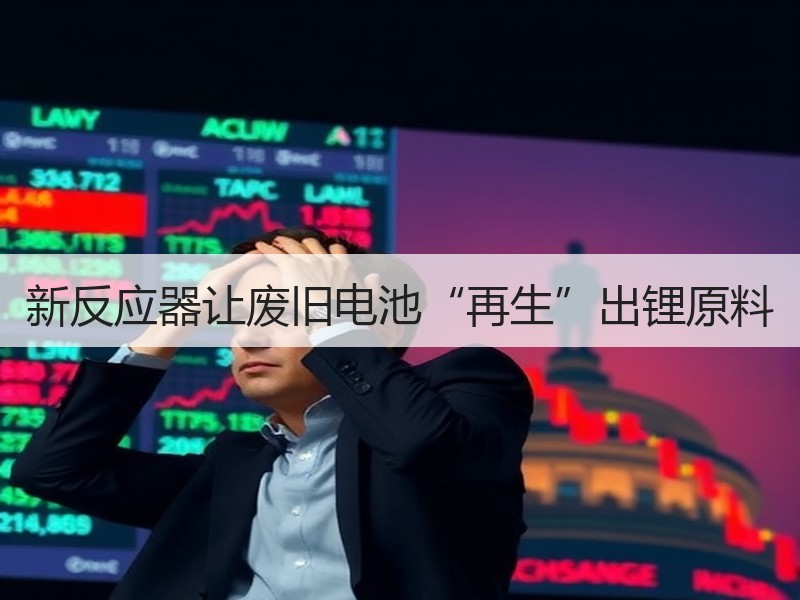 新反应器让废旧电池“再生”出锂原料