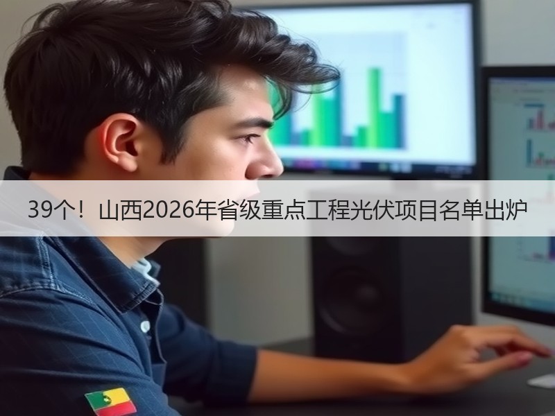 39个！山西2026年省级重点工程光伏项