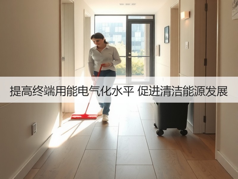 提高终端用能电气化水平 促进清洁能源发展