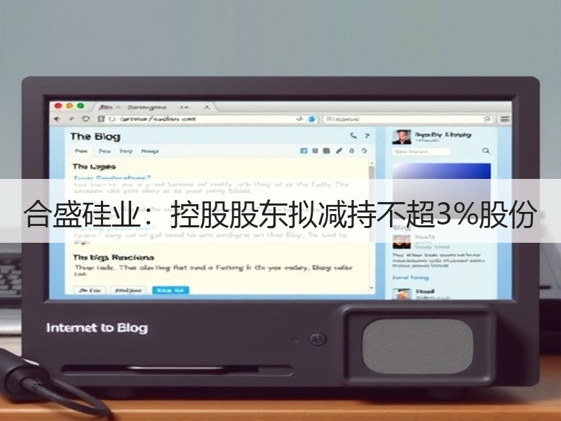 合盛硅业：控股股东拟减持不超3%股份