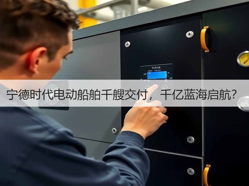 宁德时代电动船舶千艘交付，千亿蓝海启航？