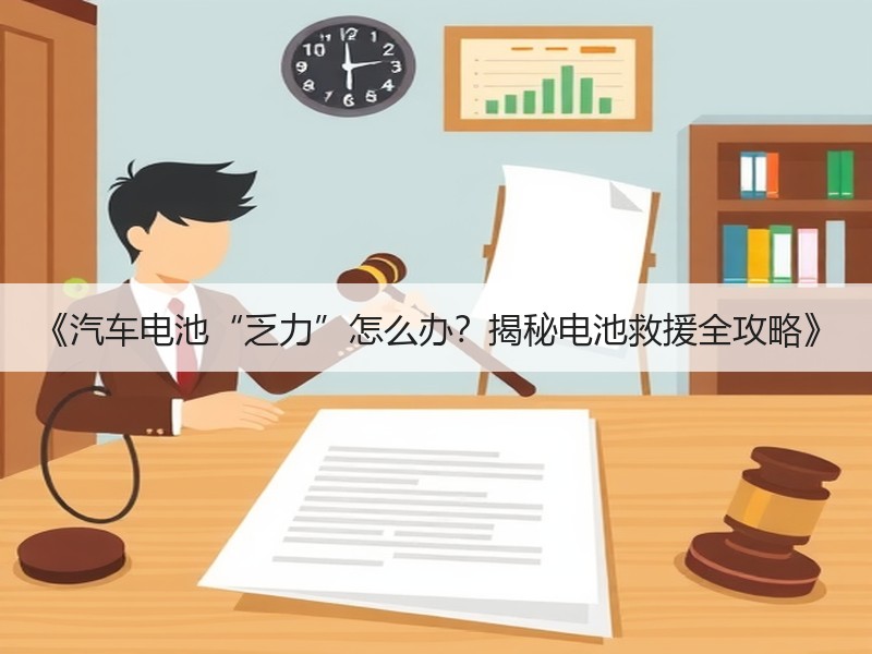 《汽车电池“乏力”怎么办？揭秘电池救援全