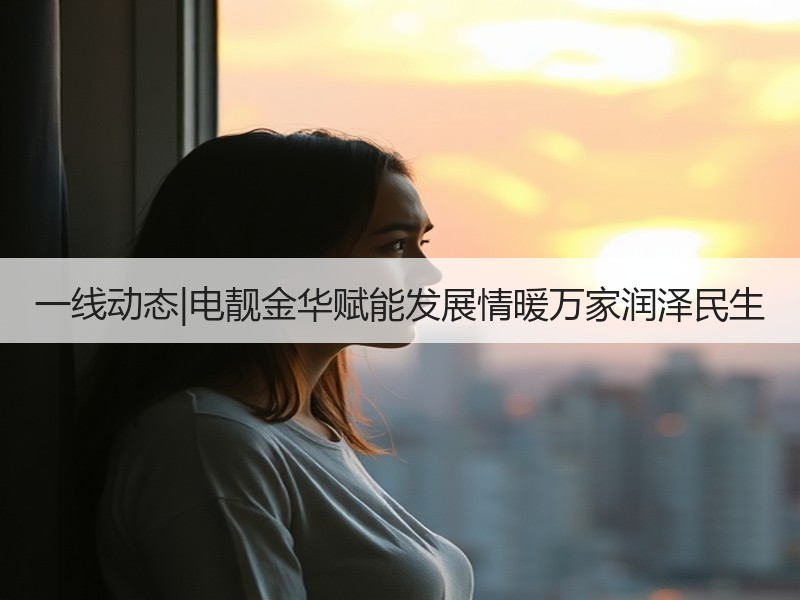 一线动态|电靓金华赋能发展情暖万家润泽民
