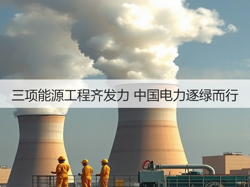 三项能源工程齐发力 中国电力逐绿而行