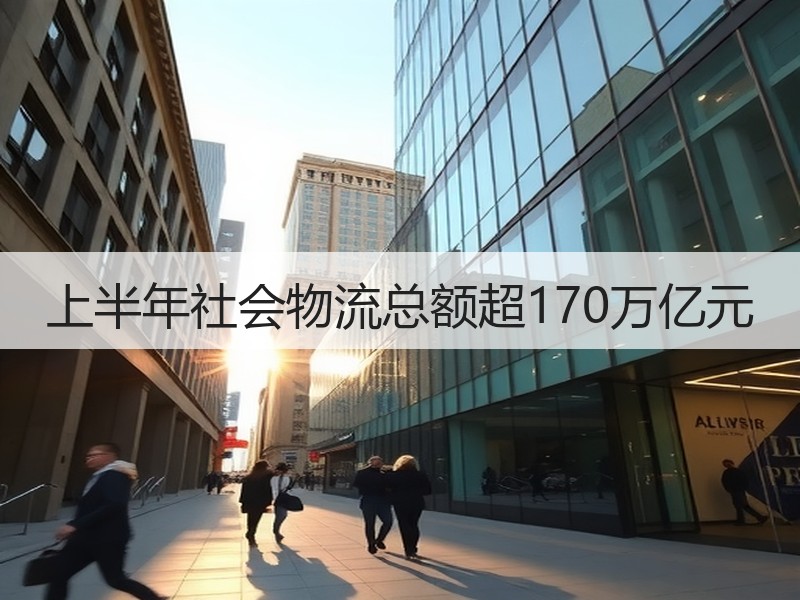 上半年社会物流总额超170万亿元