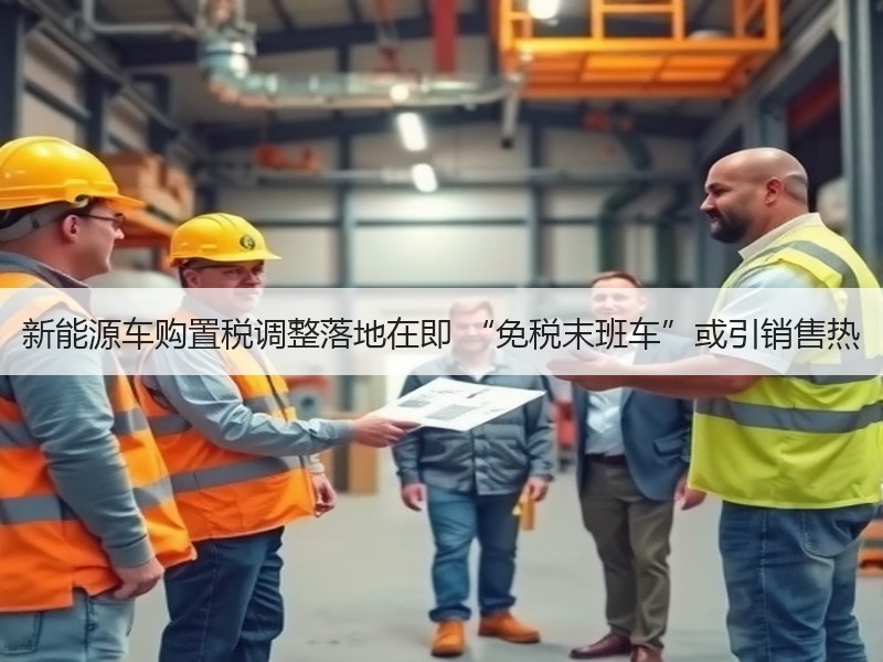 新能源车购置税调整落地在即 “免税末班车