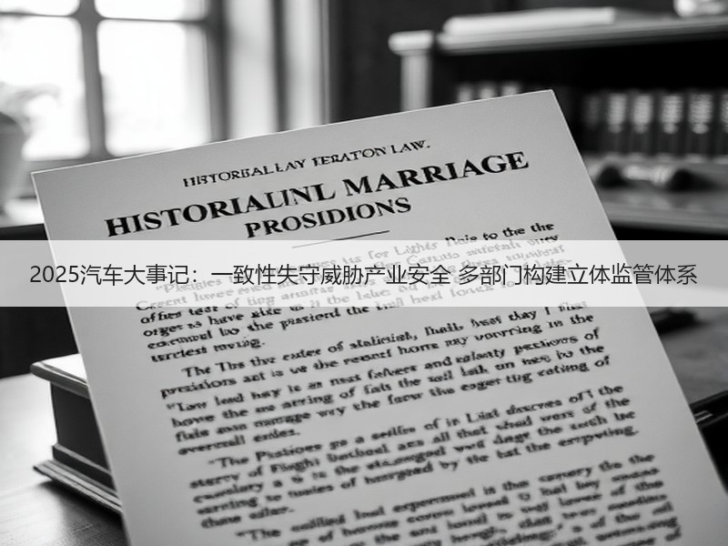 2025汽车大事记：一致性失守威胁产业安