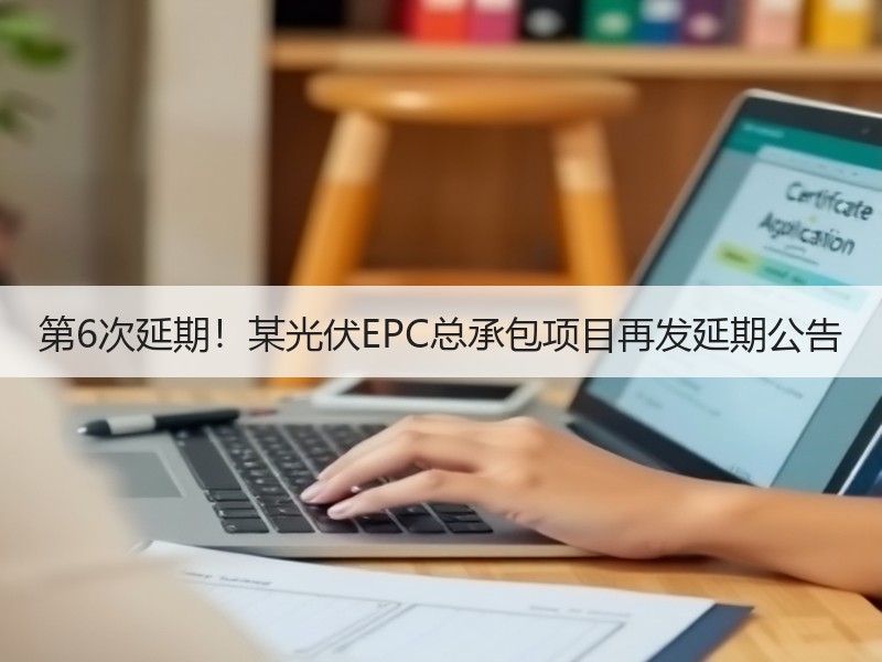 第6次延期！某光伏EPC总承包项目再发延