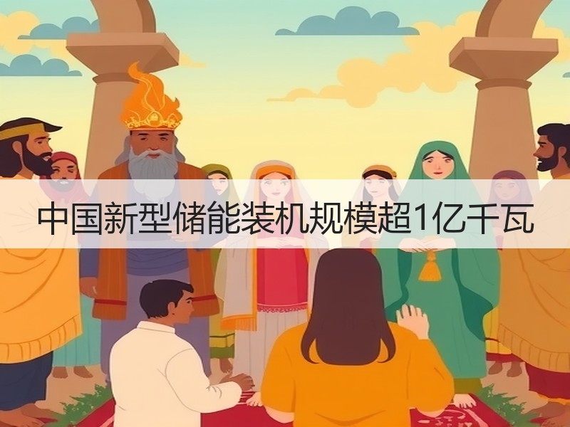 中国新型储能装机规模超1亿千瓦