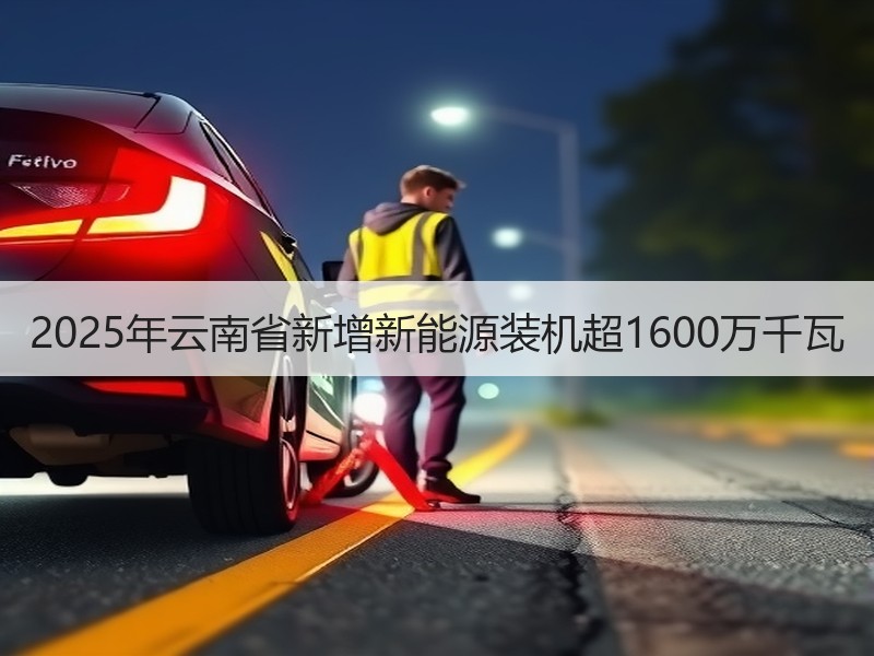 2025年云南省新增新能源装机超1600