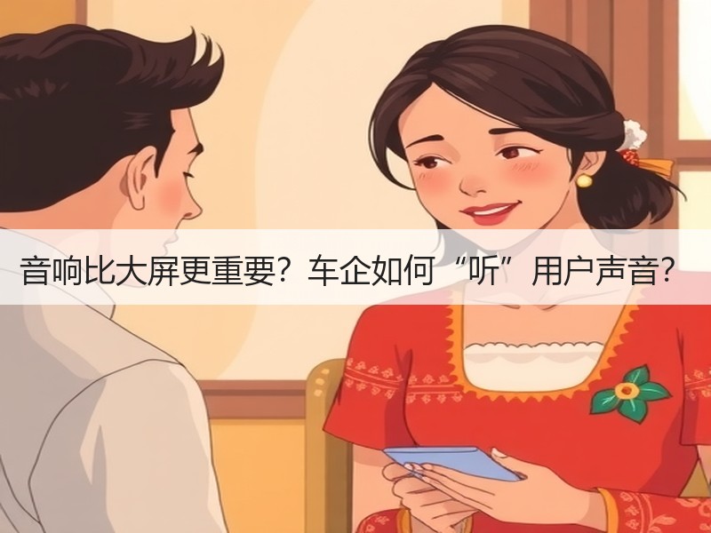 音响比大屏更重要？车企如何“听”用户声音