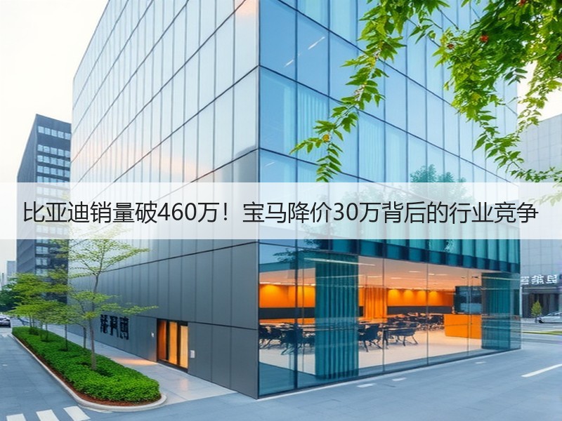 比亚迪销量破460万！宝马降价30万背后