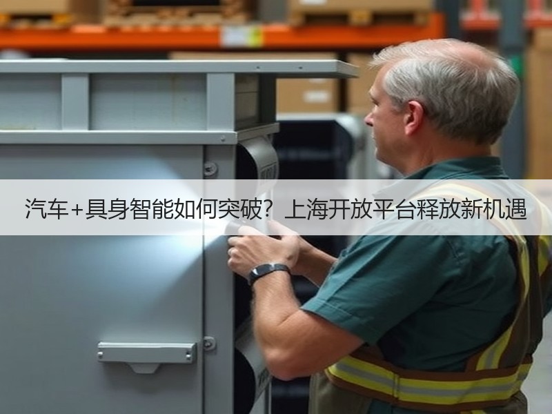 汽车+具身智能如何突破？上海开放平台释放