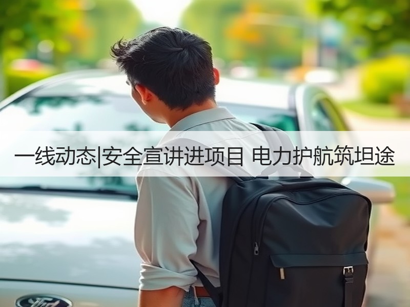 一线动态|安全宣讲进项目 电力护航筑坦途