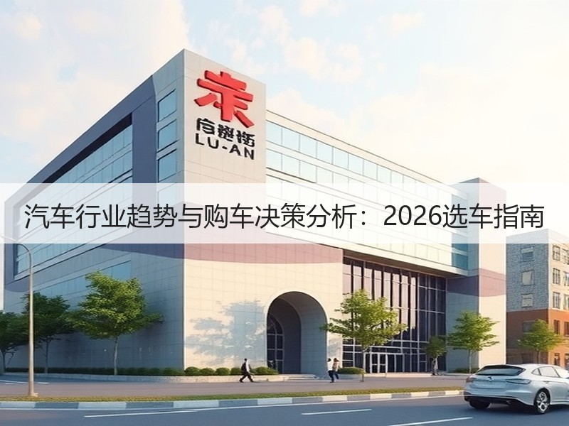 汽车行业趋势与购车决策分析：2026选车
