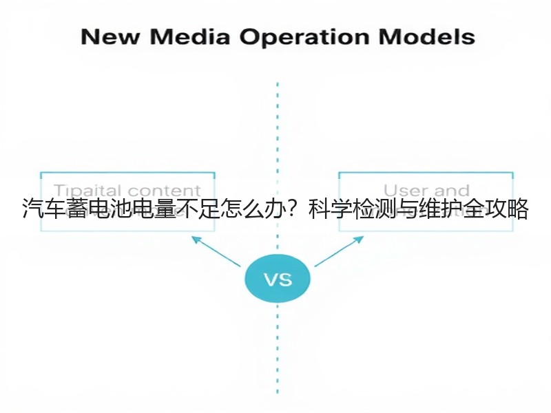 汽车蓄电池电量不足怎么办？科学检测与维护