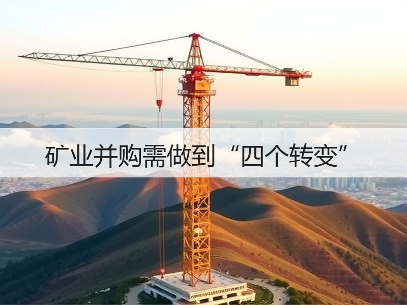 矿业并购需做到“四个转变”