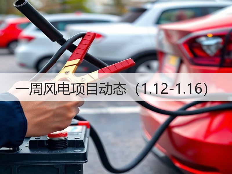 一周风电项目动态（1.12-1.16）