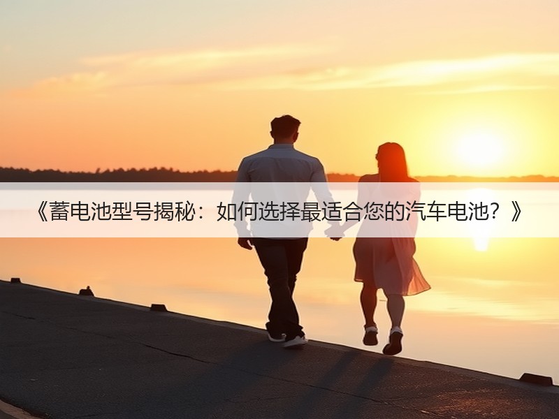 《蓄电池型号揭秘：如何选择最适合您的汽车