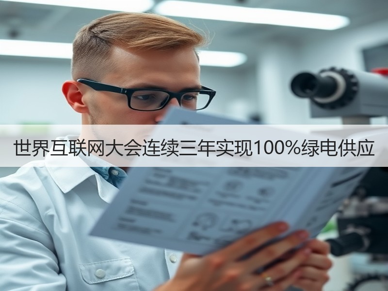 世界互联网大会连续三年实现100%绿电供