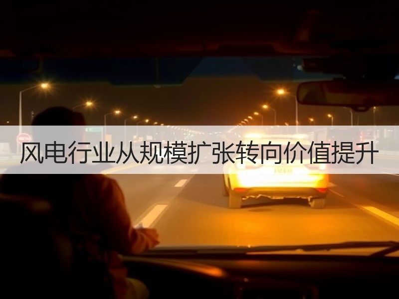 风电行业从规模扩张转向价值提升
