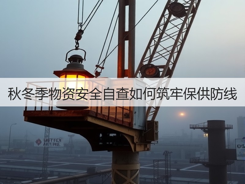 秋冬季物资安全自查如何筑牢保供防线