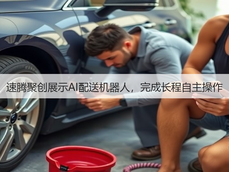 速腾聚创展示AI配送机器人，完成长程自主
