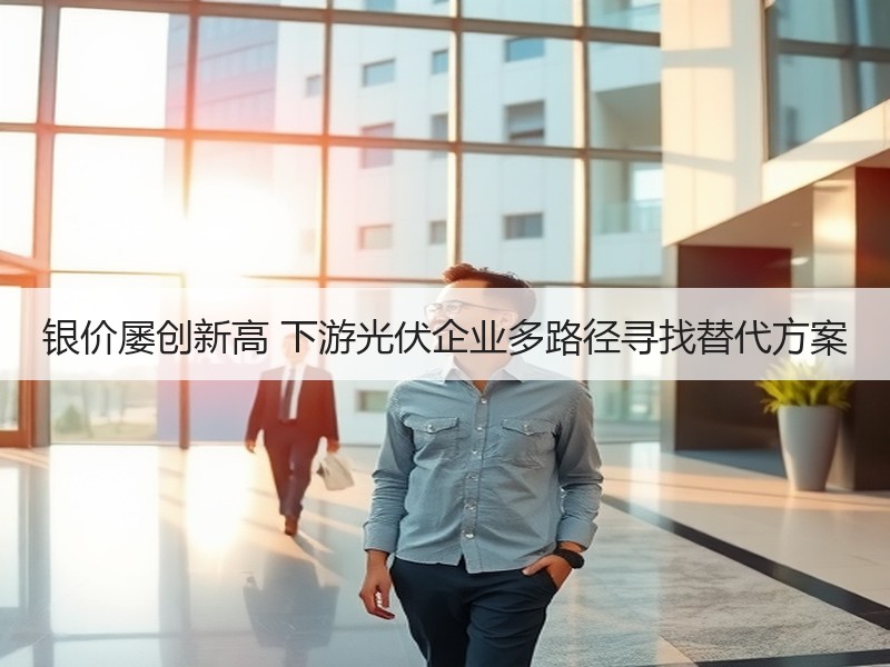 银价屡创新高 下游光伏企业多路径寻找替代
