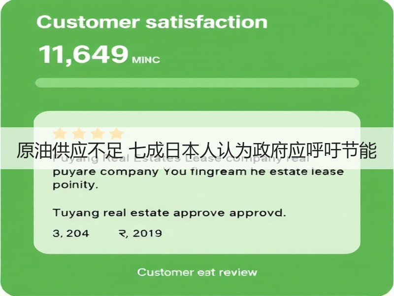 原油供应不足 七成日本人认为政府应呼吁节