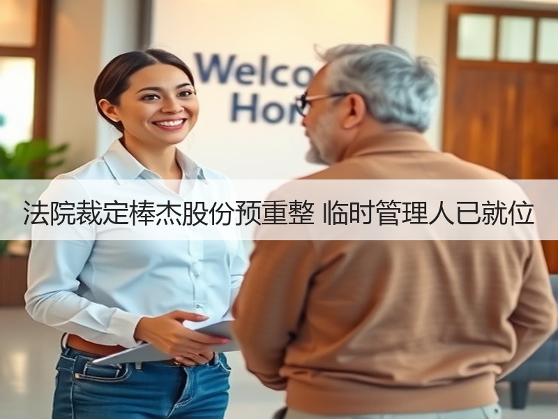 法院裁定棒杰股份预重整 临时管理人已就位