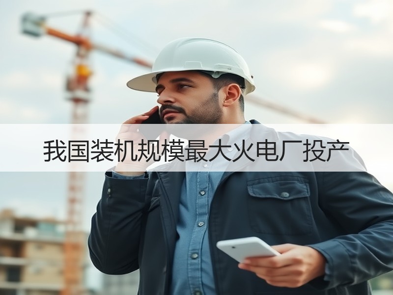 我国装机规模最大火电厂投产
