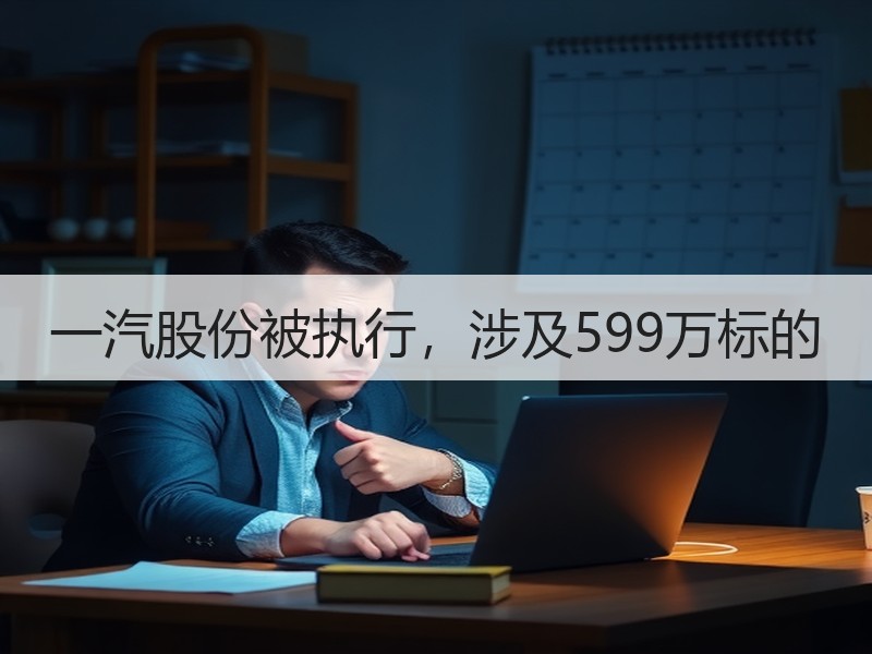 一汽股份被执行，涉及599万标的