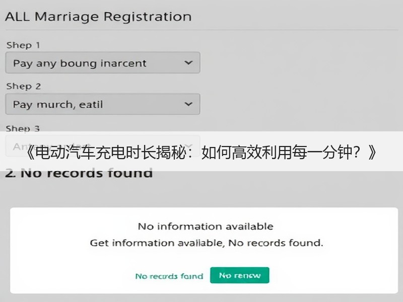 《电动汽车充电时长揭秘：如何高效利用每一