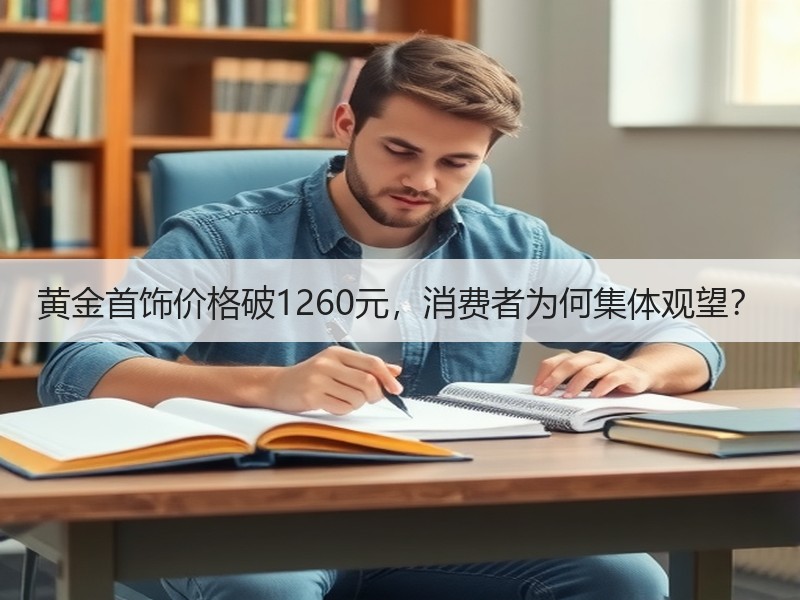 黄金首饰价格破1260元，消费者为何集体