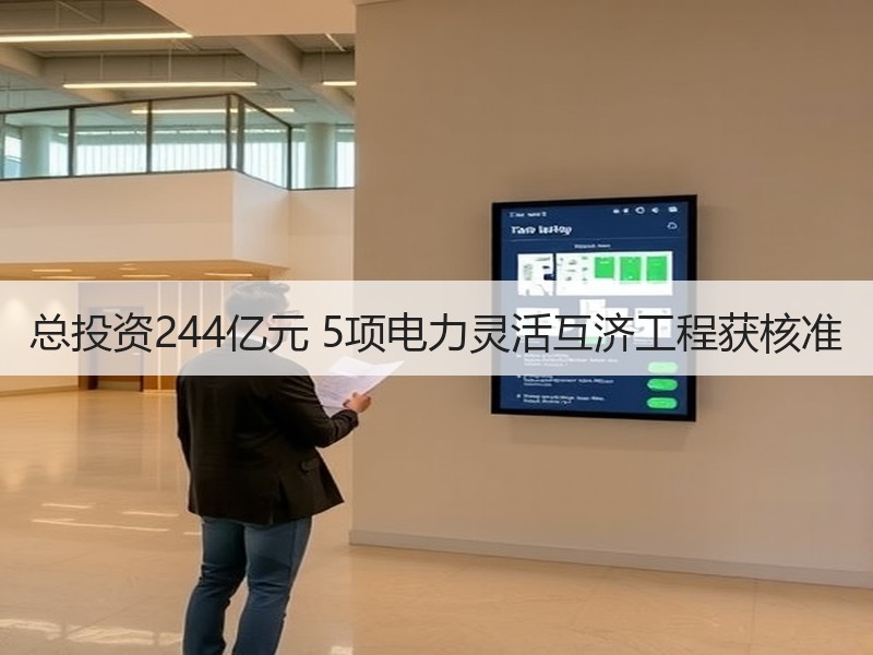 总投资244亿元 5项电力灵活互济工程获