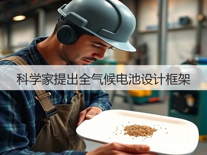科学家提出全气候电池设计框架