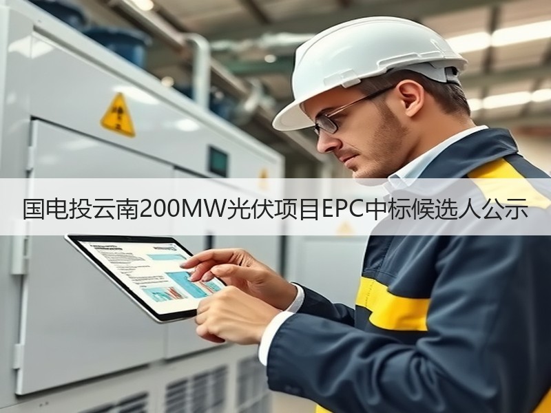 国电投云南200MW光伏项目EPC中标候