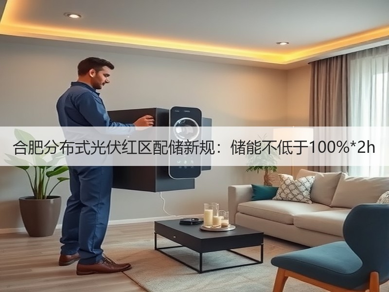 合肥分布式光伏红区配储新规：储能不低于1