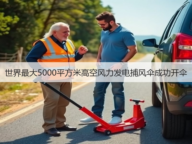 世界最大5000平方米高空风力发电捕风伞