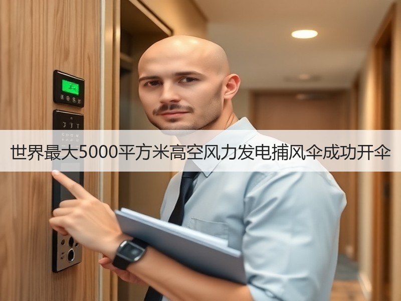 世界最大5000平方米高空风力发电捕风伞