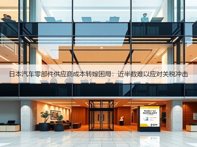 日本汽车零部件供应商成本转嫁困局：近半数