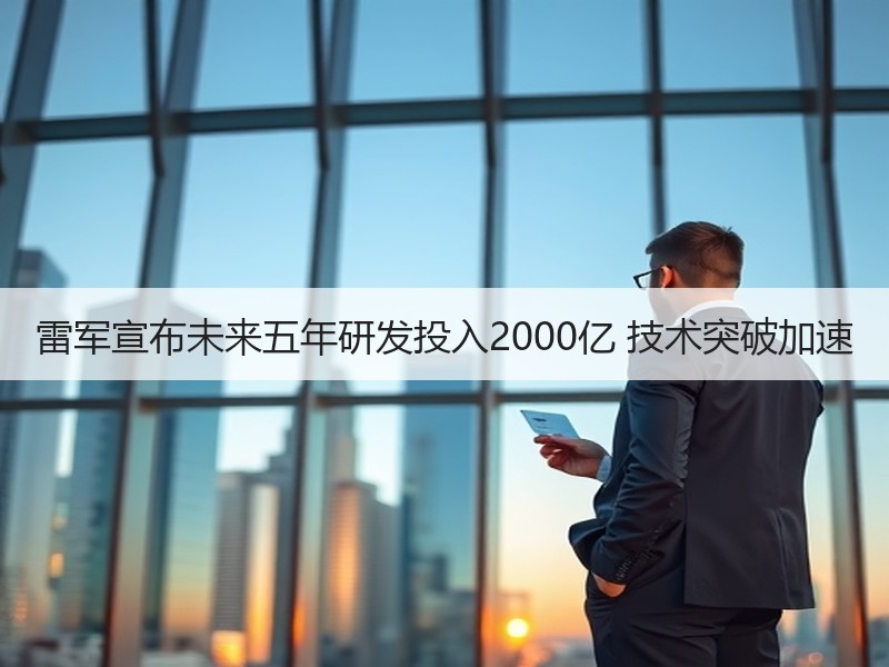 雷军宣布未来五年研发投入2000亿 技术