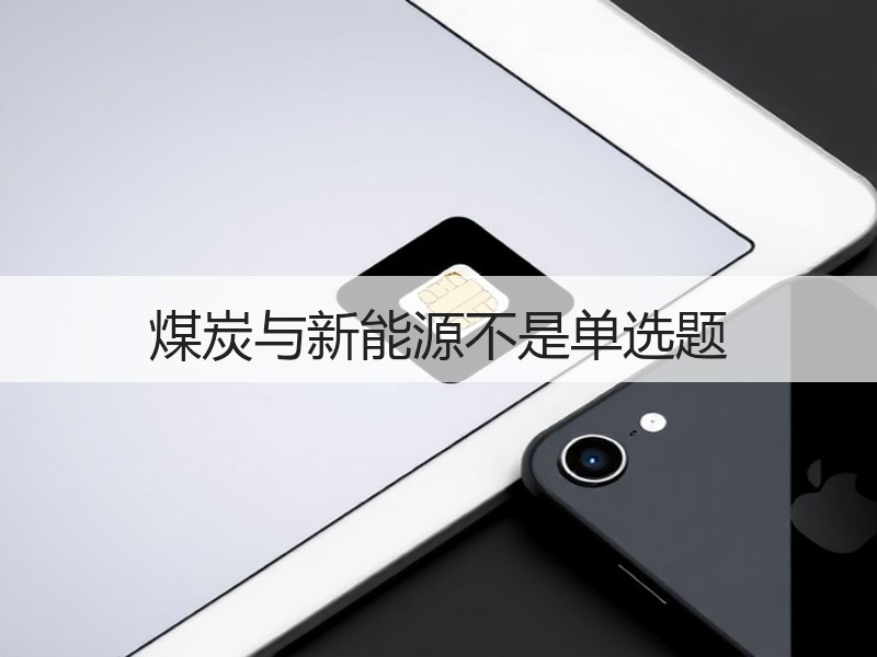 煤炭与新能源不是单选题