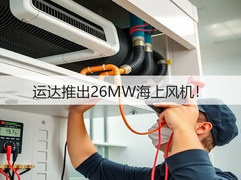 运达推出26MW海上风机！